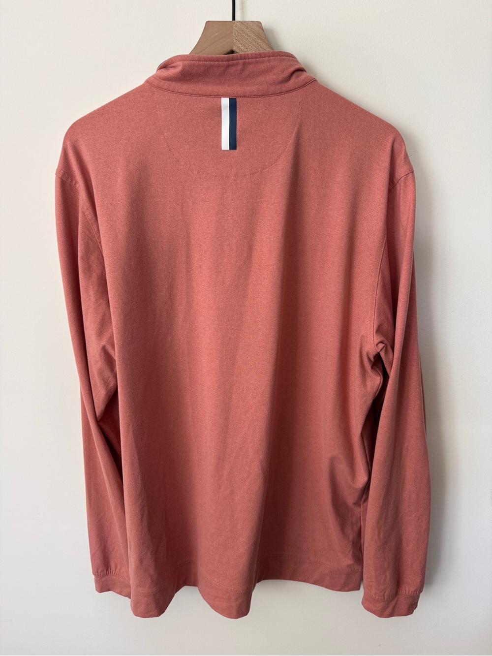 Rhoback 1/4 Zip Pullover Men’s Sweater Salmon Color Size XL - Picture 4 of 4